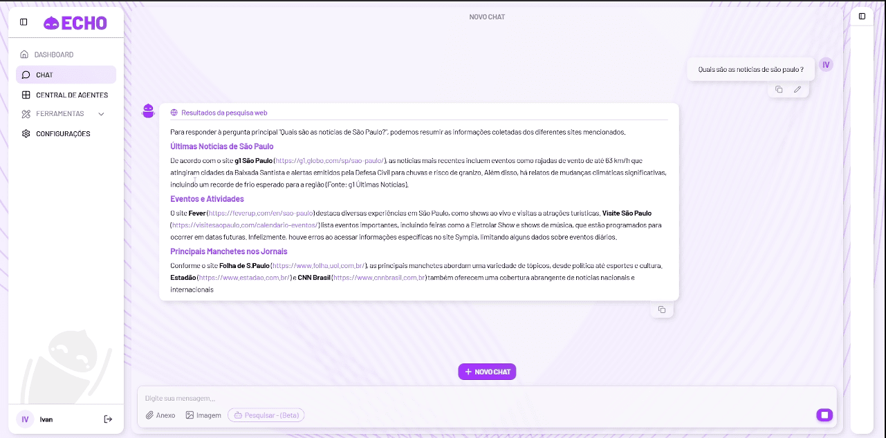 Echo AI – Plataforma de Agentes Inteligentes thumbnail 2