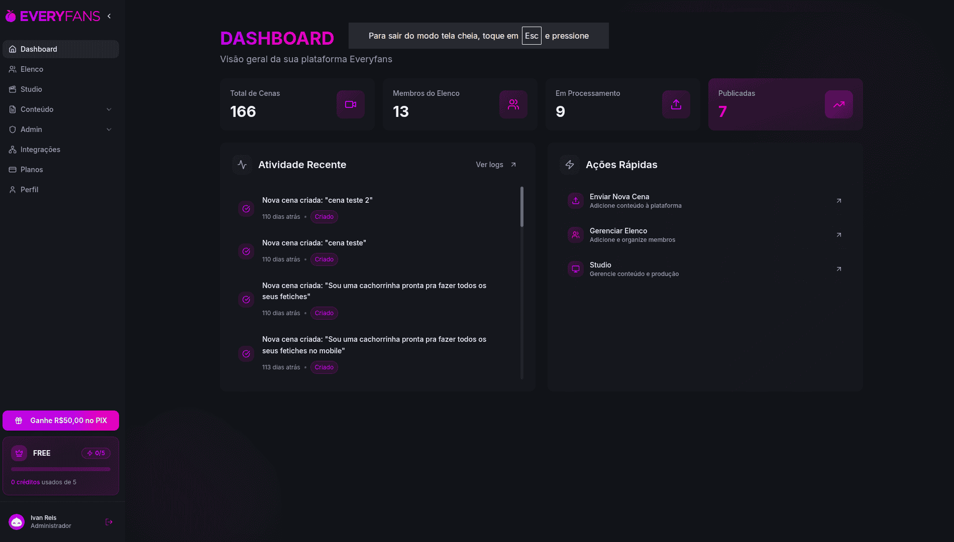 EveryFans – Plataforma de Gestão para Criadores thumbnail 2