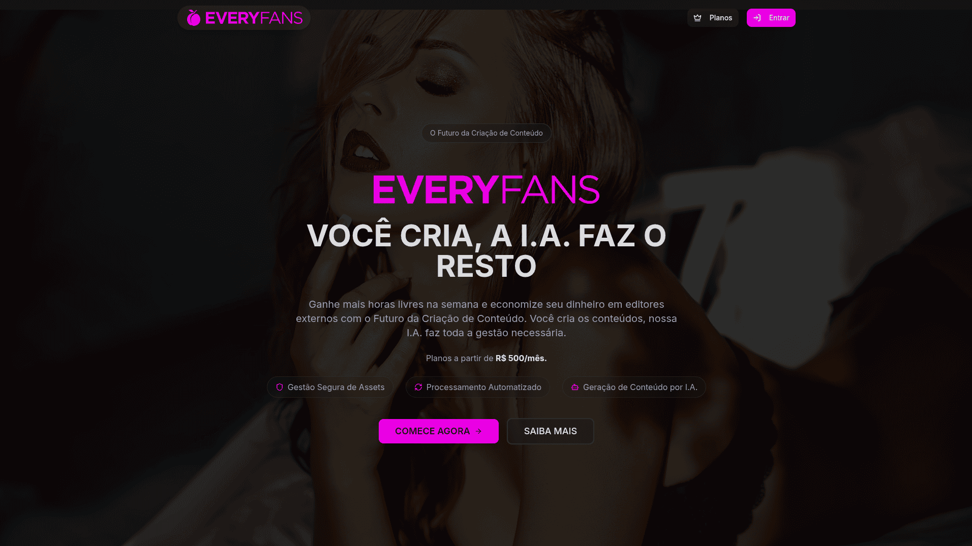 EveryFans – Plataforma de Gestão para Criadores