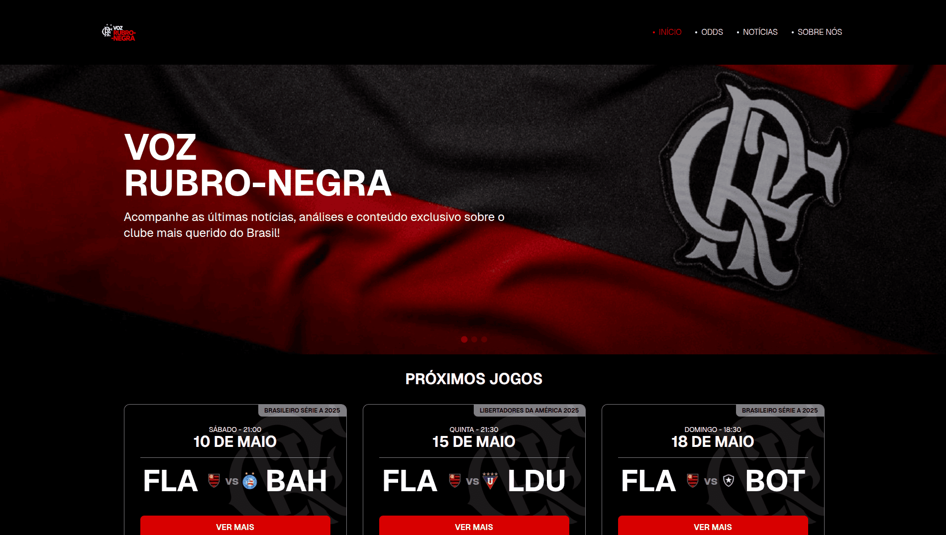 Voz Rubro-Negra – Portal Automatizado do Flamengo