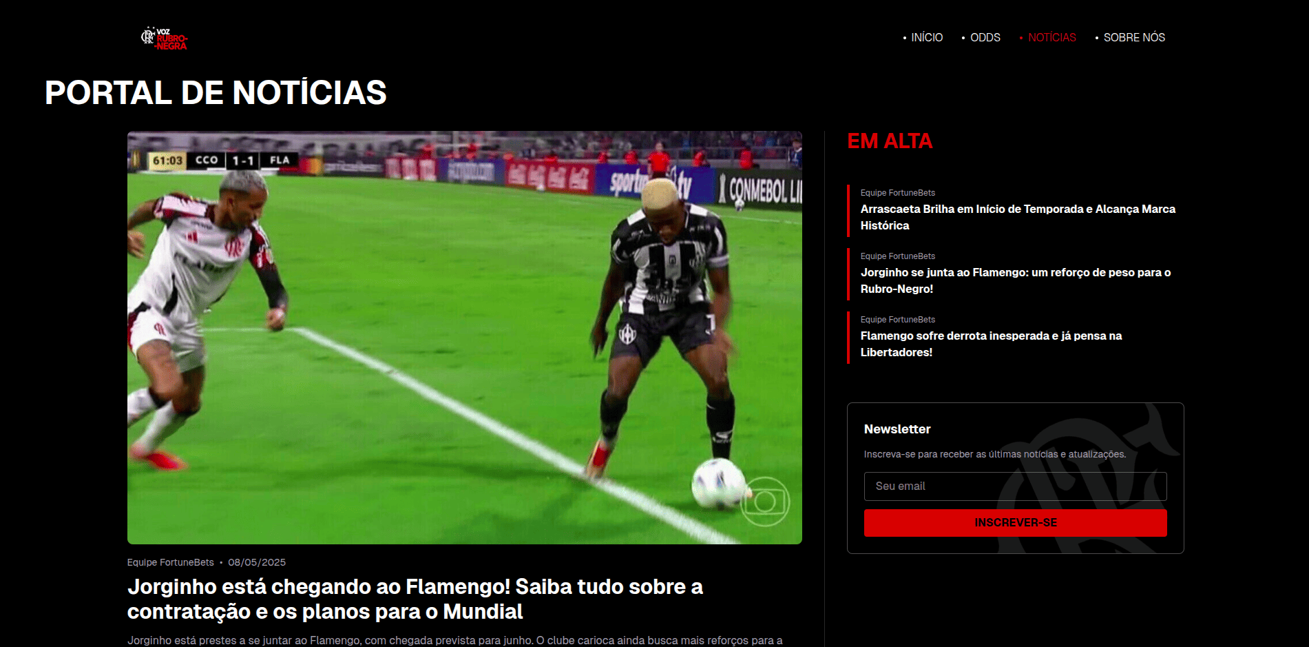 Voz Rubro-Negra – Portal Automatizado do Flamengo thumbnail 3