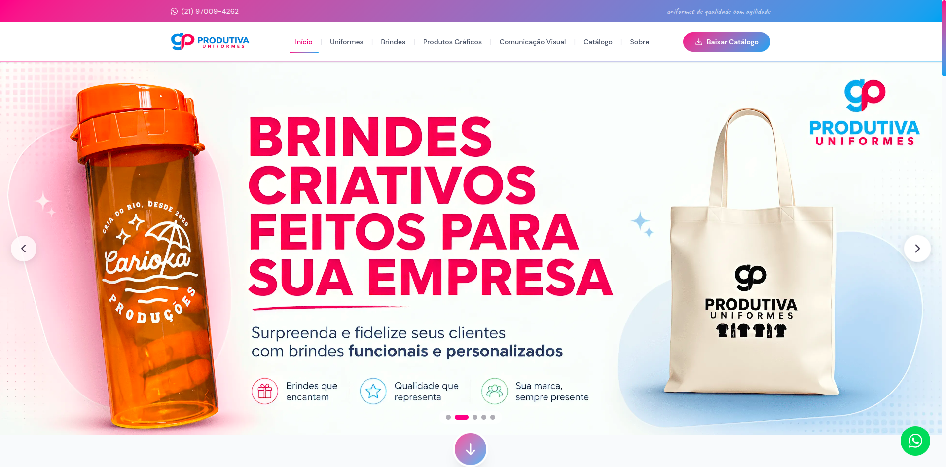 Gráfica Produtiva – Plataforma de Uniformes e Comunicação Visual
