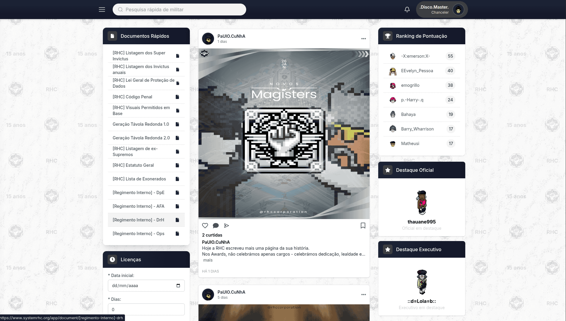 System RHC – Sistema Policial para Habbo Hotel